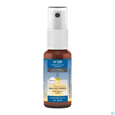 Bachbloesem bio n°39 noodgevallen nacht spray 20ml-2
