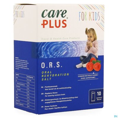 Care plus ors kids raspberry zakje 10x5,3g
