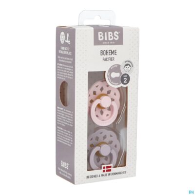 Bibs 2 fopspeen boheme duo blossom/lilac 2