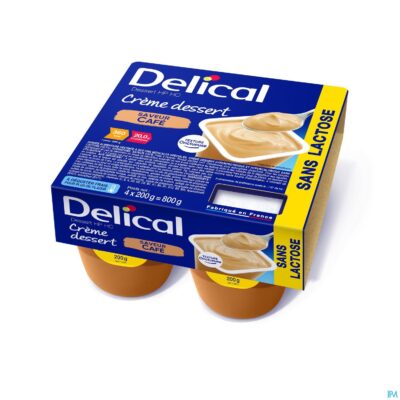 Delical creme dessert hp-hc z/lact.koff 4x125g nf