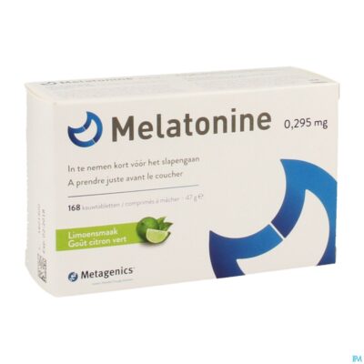 Melatonine 0,295mg kauwtabl 168 metagenics