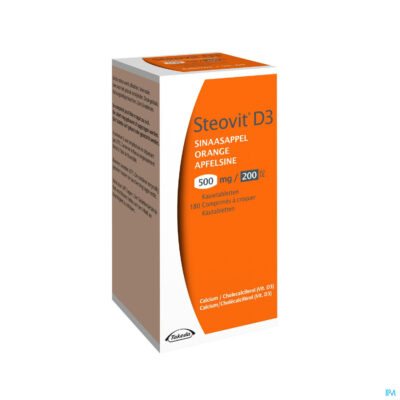 Steovit d3 sinaas 500mg/200ie kauwtabl 180 flacon