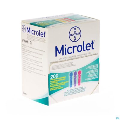 Bayer microlet lancetten ster gekleurd 200-3