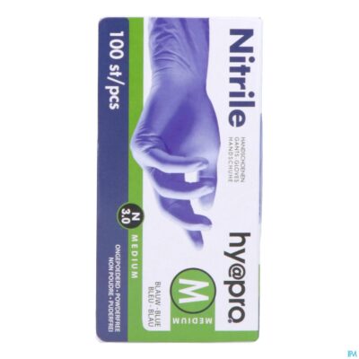 Pharmex handschoenen blauw nitril m poedervrij 100
