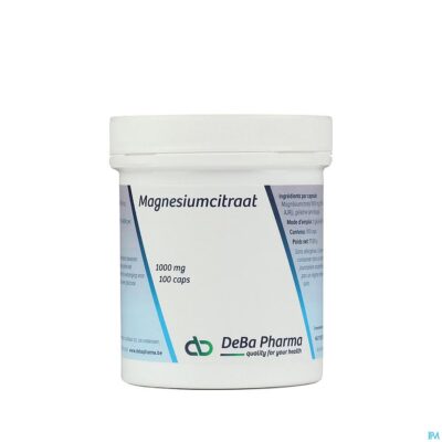 Mg citraat v-caps 100 1000mg deba