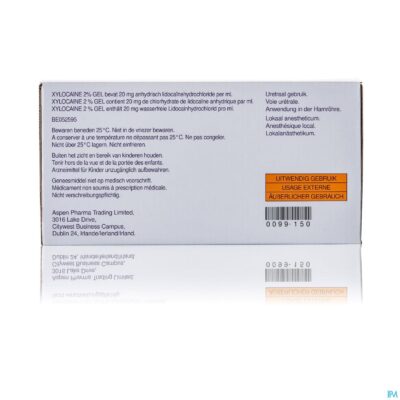 Xylocaine gel ser/spuit 10x10g 2%-5