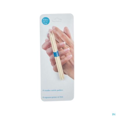 Velletjes - nagelriemduwer hout 5 stuks-2