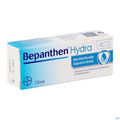 Bepanthen hydra herstellende lippencreme tube 7,5g