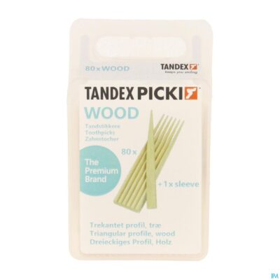 Tandex toothpicks wood 80