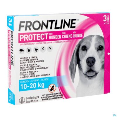 Frontline protect spot on opl hond 10-20kg pipet 3