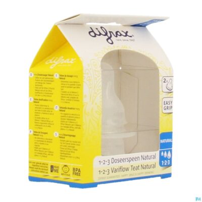 Difrax flessenspeen natural 1-2-3 674-3