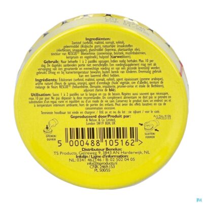 Bach rescue pastilles sinaas suikervrij 50g-2