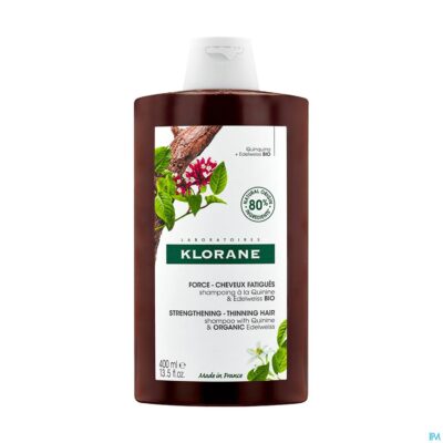 Klorane capil. sh kinine & edelweiss 400ml nf