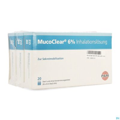 Mucoclear 6% nacl amp 60x4ml