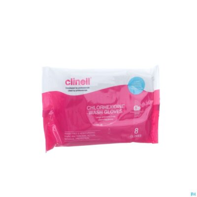 Clinell washandje 2% chlorhexydine 8-2