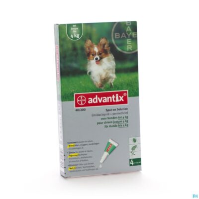 Advantix 40/ 200 honden < 4kg fl 4x0,4ml-3