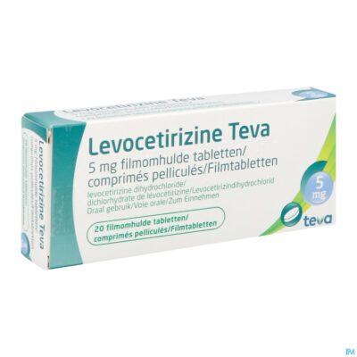 Levocetirizine teva 5mg filmomh tabl 20 x 5mg