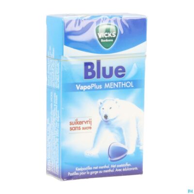 Vicks past blauw z/suiker 40g box