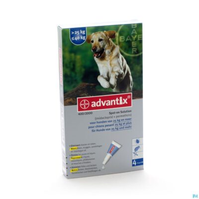 Advantix 400/2000 honden 25<40kg fl 4x4,0ml-2