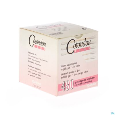 Cotondou plus wattestaafje hout 240