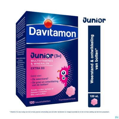 Davitamon junior framboos v1 comp 120-7