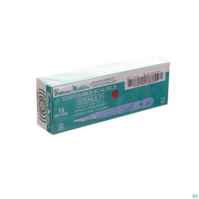 Scalpel s.m disposable steriel nr15 10