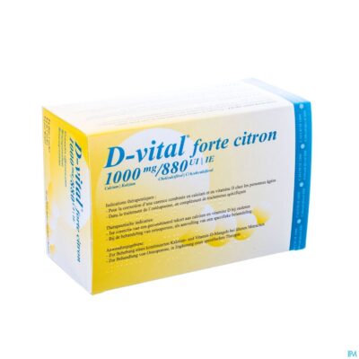 D-vital forte citroen 1000mg/880ie bruis zakjes 30-2