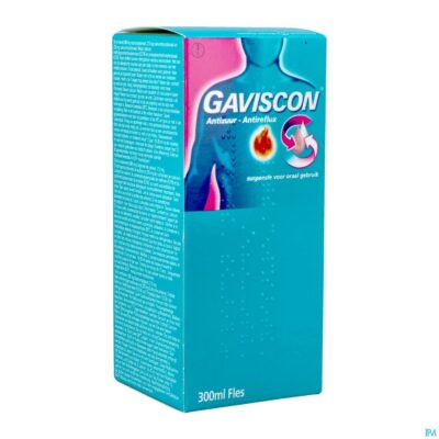 Gaviscon antireflux antizuur orale susp 300ml