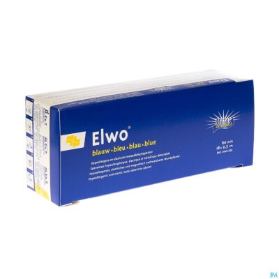 Elwo pleister elast blauw 2,5cmx18cm 60 0020035