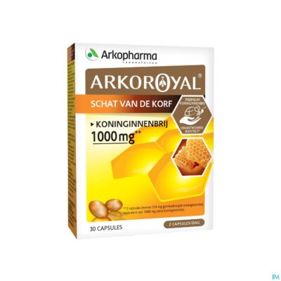 Arkoroyal koninginnenbrij 1000mg caps 30