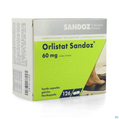 Orlistat sandoz harde caps 126 x 60mg