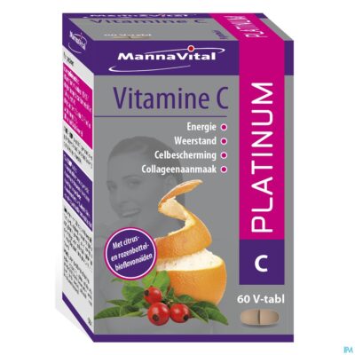 Mannavita vitamine c platinum v-comp 60