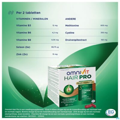 Omnivit hair pro nutri repair             comp 180-5