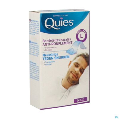 Quies tegen snurken neusstrips l 24