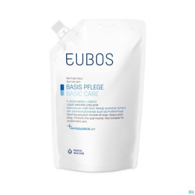 Eubos zeep vloeibaar blauw n/parf refill 400ml