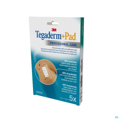 Tegaderm + pad 3m transp steril 9cmx10cm 5 3586p-2