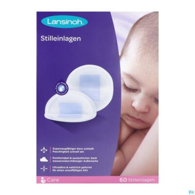 Lansinoh wegwerpb.borstkompressen blue lock core60-4