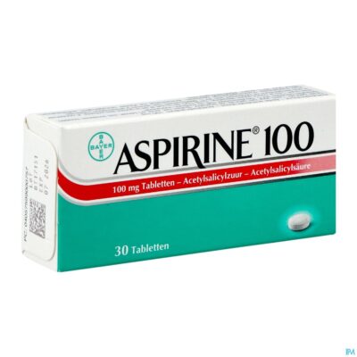 Aspirine 100mg comp 30