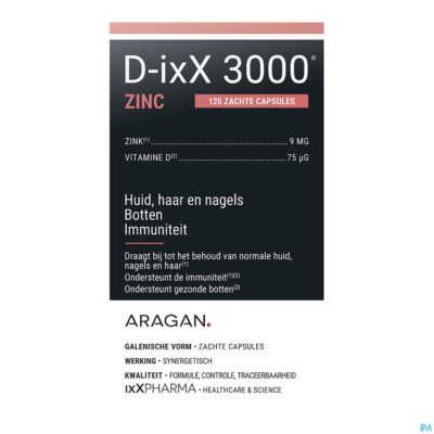 D-ixx 3000 zinc softcaps 120-3
