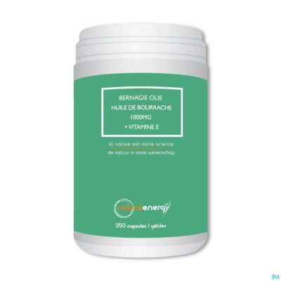 Natural energy bernagie olie caps 250-3