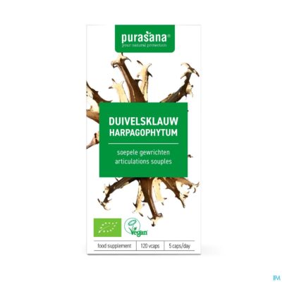 Purasana vegan harpagophylum 300mg bio v-caps 120-2