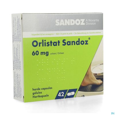 Orlistat sandoz harde caps 42 x 60mg