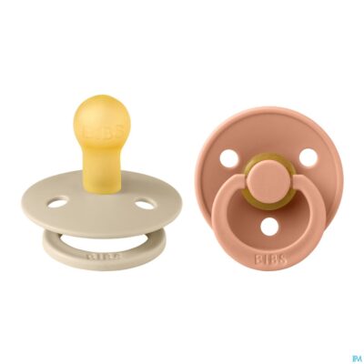 Bibs 1 fopspeen duo vanilla peach-2