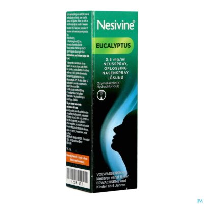 Nesivine eucalyptus 0,5mg/ml neusspray opl 15ml
