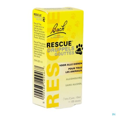 Bach rescue pets druppels 10ml