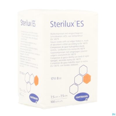 Sterilux es 7,5x7,5cm 8l.nst. 100 p/s