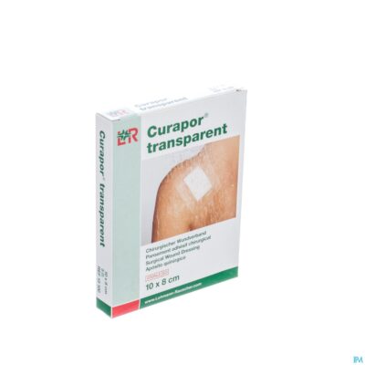 Curapor transparant steriel 10cmx 8cm 5 13100-2