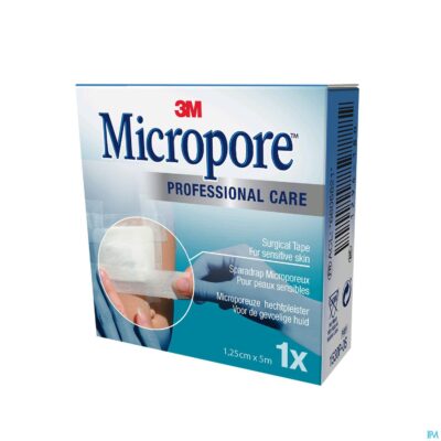 Micropore 3m tape 12,5mmx5m rol 1 1530p-0s