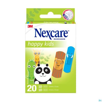 Nexcare 3m happy kids dieren pleister 20 n0920an-2