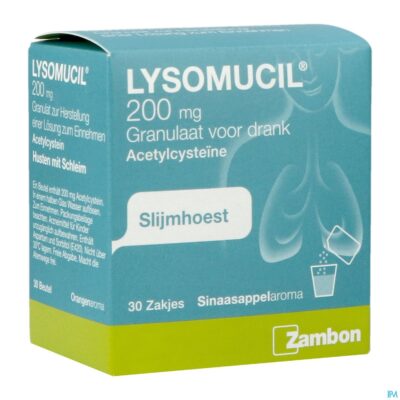 Lysomucil 200 gran sach 30 x 200mg